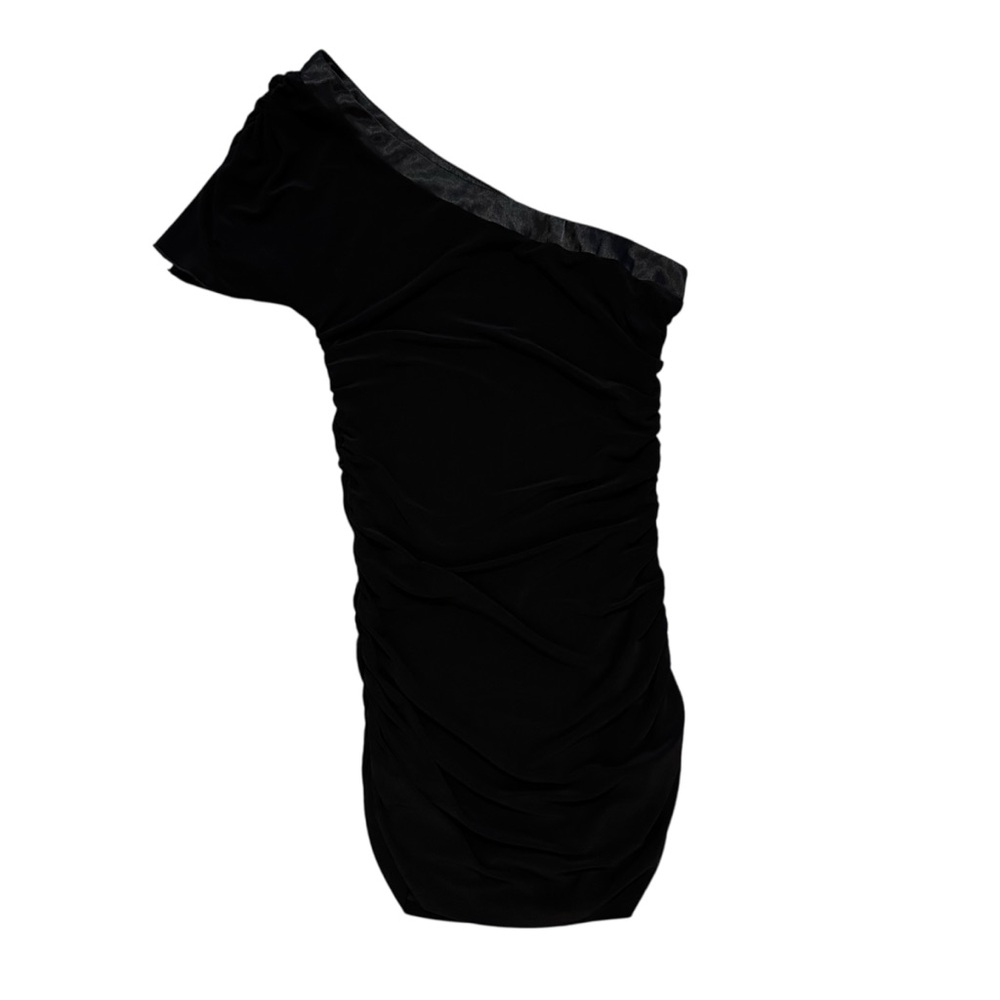 Agaci Too Y2K Elegant Black One-Shoulder Dress